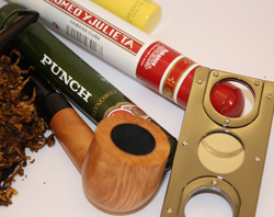 rolling tobacco and pipes